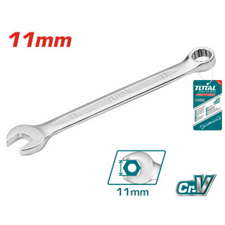 آچار یکسر تخت و یکسر رینگی سایز 11 توتال مدل TCSPA111