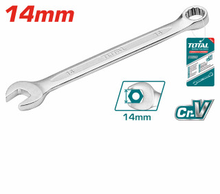 آچار یکسر تخت و یکسر رینگی سایز 14 توتال مدل TCSPA141