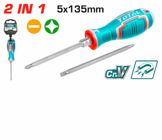 پیچ گوشتی مشتی دو طرفه بلند توتال مدل THT250226
