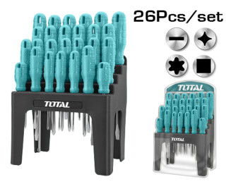 ست پیچ گوشتی مجموعه 26 عددی توتال مدل THTDC252601