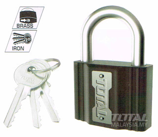 قفل اویز کاور دار سایز 38 میلیمتر توتال مدل TLK31381