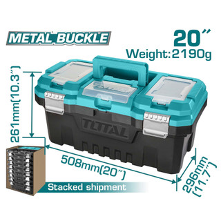 جعبه ابزار پلاستیکی 20 اینچ توتال مدل TPBX0202