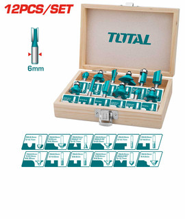 تیغه اوور فرز مشتی توتال 12 عددی مدل TACSR0121