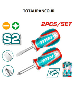 ست پیچ گوشتی مشتی 2 عددی کوتاه توتال مدل TKSDS2226
