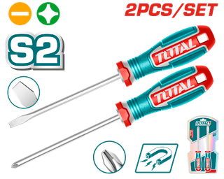 ست پیچ گوشتی 2 عددی صنعتی توتال مدل TKSDS0226