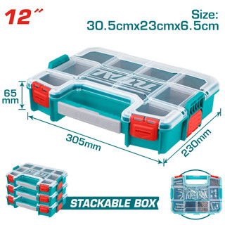 جعبه ابزار تقسیم کننده 12 اینچ توتال مدل TPBX1121
