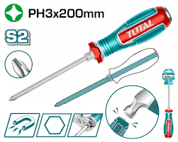 پیچ گوشتی ضربه خور چهارسو توتال مدل TGTPH3200