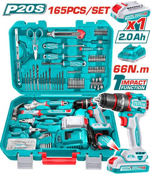 مجموعه دریل شارژی165 پارچه صنعتی مدلTHKTHP11652